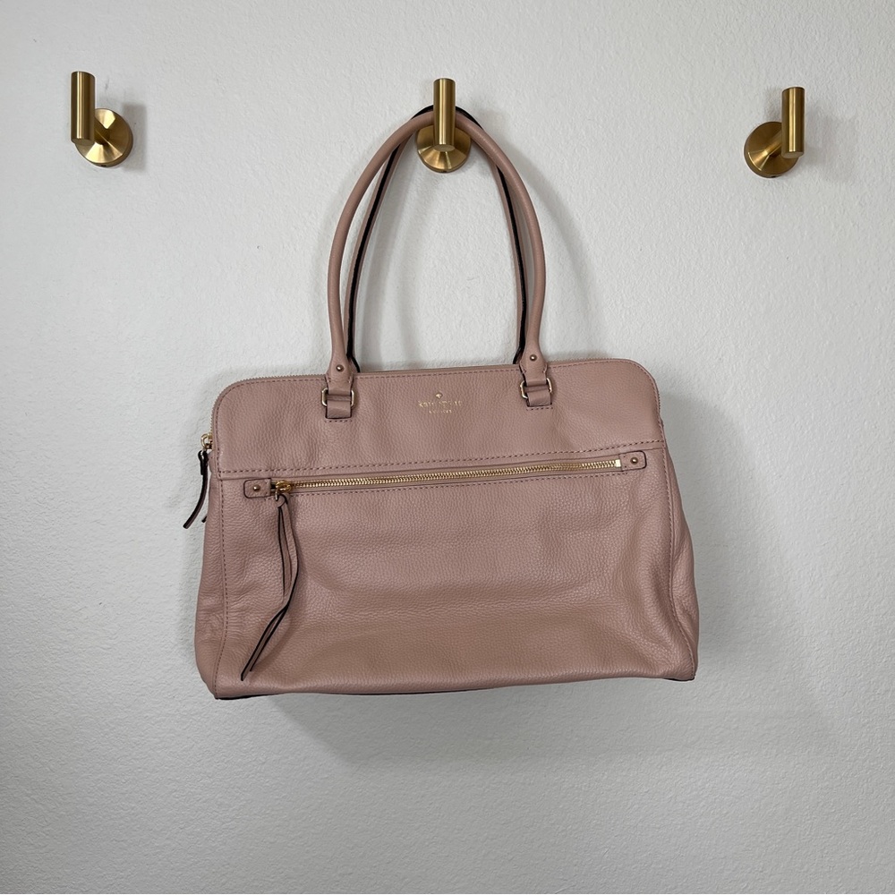 Kate Spade Beige Leather Shoulder Bag